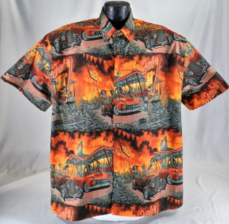 Zombie and Hot Rod  Hawaiian Shirt